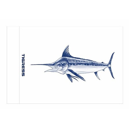 Tigress White Marlin Release Flag - 12" x 18" 88421